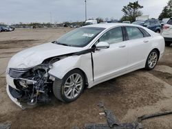 Salvage cars for sale at Woodhaven, MI auction: 2016 Lincoln MKZ