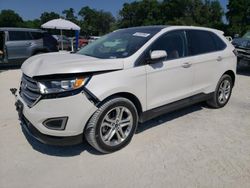 Salvage cars for sale at Ocala, FL auction: 2017 Ford Edge Titanium