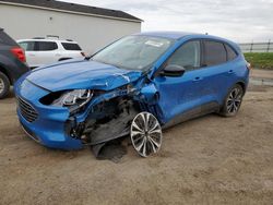 Salvage cars for sale at Portland, MI auction: 2021 Ford Escape SE