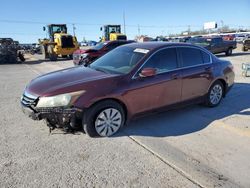 Salvage cars for sale at Oklahoma City, OK auction: 2011 Honda Accord LX