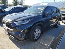 Salvage cars for sale from Copart Rancho Cucamonga, CA: 2022 Toyota Highlander Hybrid LE