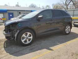 Salvage cars for sale at Wichita, KS auction: 2015 Ford Edge SE