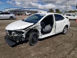 Vehiculos salvage en venta de Copart San Diego, CA: 2017 Toyota Corolla L
