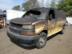 Salvage trucks for sale at New Britain, CT auction: 2018 Chevrolet Express G3500