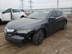 Salvage cars for sale at Elgin, IL auction: 2016 Acura TLX Tech