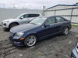 Salvage cars for sale from Copart Albany, NY: 2013 Mercedes-Benz C 300 4matic