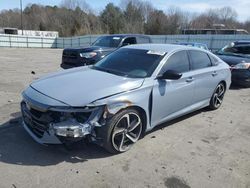 Salvage cars for sale at Assonet, MA auction: 2021 Honda Accord Sport SE