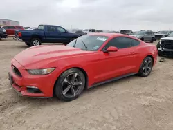 Salvage cars for sale at Amarillo, TX auction: 2015 Ford Mustang