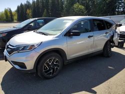 Salvage cars for sale from Copart Arlington, WA: 2016 Honda CR-V SE