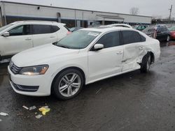 Salvage cars for sale at New Britain, CT auction: 2014 Volkswagen Passat SE