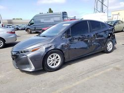 Salvage cars for sale from Copart Hayward, CA: 2021 Toyota Prius Prime LE