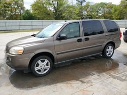 Vehiculos salvage en venta de Copart Savannah, GA: 2005 Chevrolet Uplander