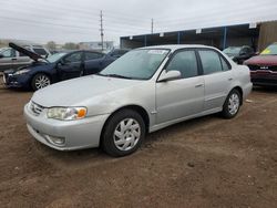 Toyota salvage cars for sale: 2002 Toyota Corolla CE