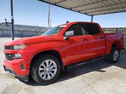 Salvage cars for sale at Anthony, TX auction: 2021 Chevrolet Silverado C1500 Custom