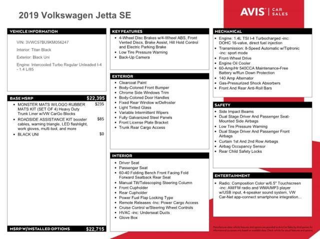 2019 Volkswagen Jetta S