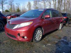 Salvage cars for sale from Copart Waldorf, MD: 2017 Toyota Sienna XLE