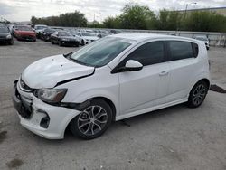 Chevrolet salvage cars for sale: 2017 Chevrolet Sonic LT