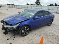Salvage cars for sale at Houston, TX auction: 2021 Hyundai Elantra SEL