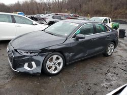 Salvage cars for sale at Marlboro, NY auction: 2022 Audi A3 Premium