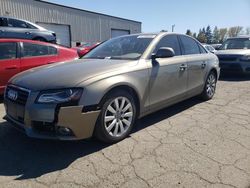 Salvage cars for sale at Woodburn, OR auction: 2009 Audi A4 Premium Plus