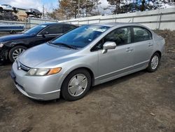 Salvage cars for sale from Copart New Britain, CT: 2007 Honda Civic Hybrid