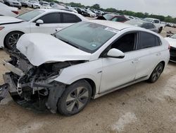 Salvage cars for sale at San Antonio, TX auction: 2017 Hyundai Ioniq Limited