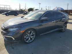 Salvage cars for sale at Wilmington, CA auction: 2021 Honda Civic Touring