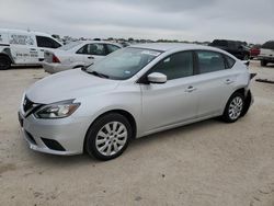 Salvage cars for sale at San Antonio, TX auction: 2017 Nissan Sentra S