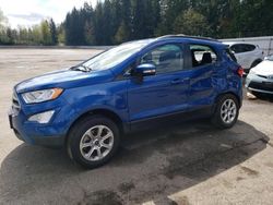 Vehiculos salvage en venta de Copart Arlington, WA: 2018 Ford Ecosport SE