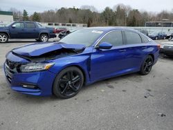 Salvage cars for sale at Assonet, MA auction: 2018 Honda Accord Sport