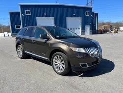 Salvage cars for sale at North Billerica, MA auction: 2011 Lincoln MKX