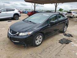 Salvage cars for sale at Temple, TX auction: 2015 Honda Civic LX