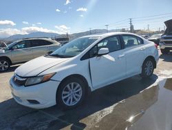 Salvage cars for sale at Sun Valley, CA auction: 2012 Honda Civic EX