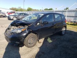 Salvage cars for sale at Sacramento, CA auction: 2017 Nissan Versa Note S