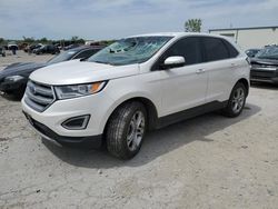 Salvage cars for sale at Kansas City, KS auction: 2016 Ford Edge Titanium