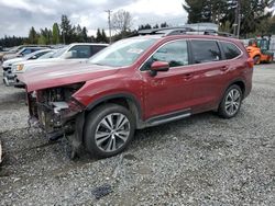 Salvage cars for sale from Copart Graham, WA: 2019 Subaru Ascent Limited