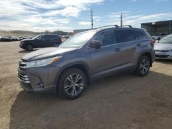 Salvage cars for sale at Colorado Springs, CO auction: 2017 Toyota Highlander LE