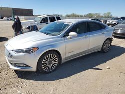 Salvage cars for sale at Kansas City, KS auction: 2017 Ford Fusion Titanium HEV