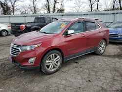 Salvage cars for sale from Copart West Mifflin, PA: 2019 Chevrolet Equinox Premier