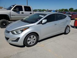 Salvage cars for sale at Grand Prairie, TX auction: 2016 Hyundai Elantra SE