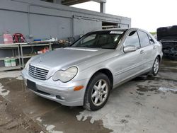 Salvage cars for sale from Copart West Palm Beach, FL: 2002 Mercedes-Benz C 240