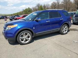 Salvage cars for sale at Brookhaven, NY auction: 2014 Ford Explorer Limited