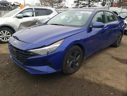Salvage cars for sale at New Britain, CT auction: 2023 Hyundai Elantra Blue