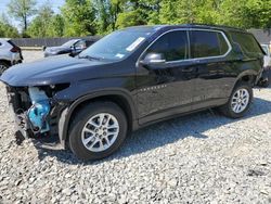 Salvage cars for sale at Waldorf, MD auction: 2021 Chevrolet Traverse LT