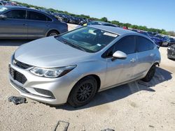 Salvage cars for sale at San Antonio, TX auction: 2018 Chevrolet Cruze LS