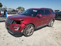 Vehiculos salvage en venta de Copart Haslet, TX: 2016 Ford Explorer Limited