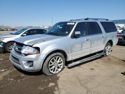 Salvage cars for sale at Woodhaven, MI auction: 2015 Ford Expedition EL Limited