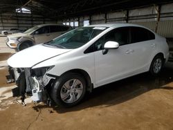 Honda salvage cars for sale: 2015 Honda Civic LX