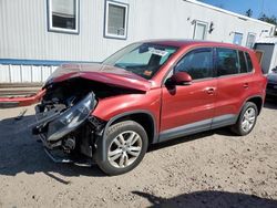 Salvage cars for sale at Lyman, ME auction: 2013 Volkswagen Tiguan S