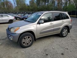 Salvage cars for sale from Copart Waldorf, MD: 2001 Toyota Rav4